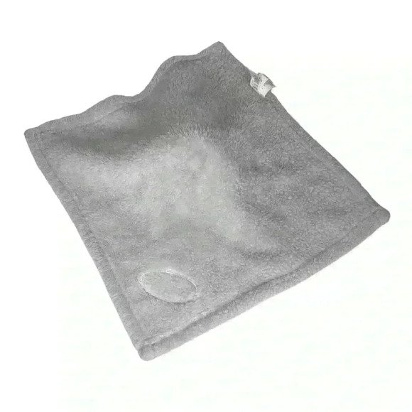 Blankets and Beyond plush bear lovey security blanket gray white - Picture 6 of 8